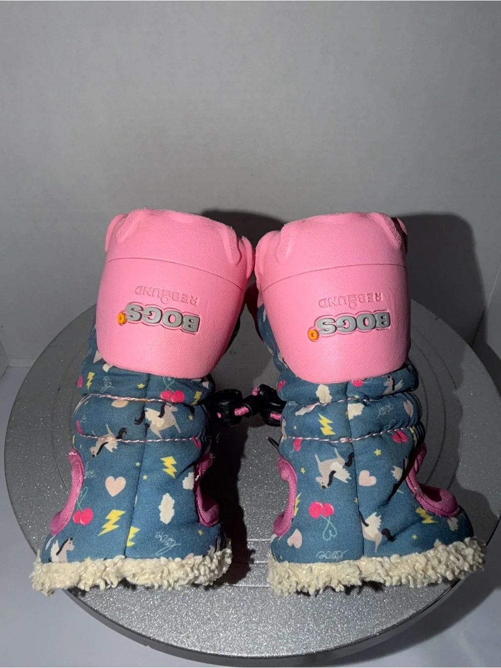 Bogs Rebound  Pegasus Hearts Boots Cozy Lined Boots Sz Infant 6